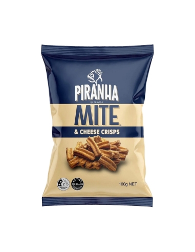 Piranha Mite & Cheese Soy Crisps 100g x 14