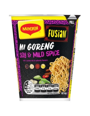 Maggi Fusian 酱油味微辣面 杯装 64g x 12