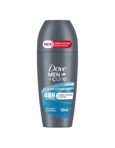 Dove Health Hombres + cuidado Cuidado avanzado cuidado limpio Comfort Rollo antitranspirante en 50 ml x 1