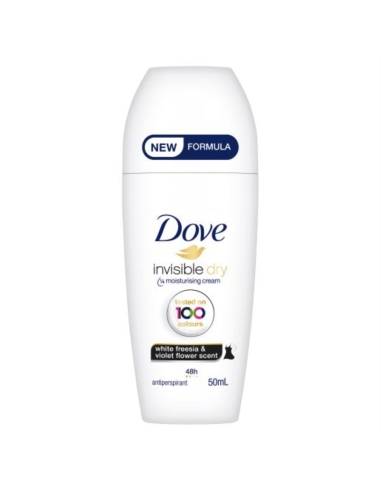 Dove Health インビジブル ドライ ホワイト フリージア & バイオレット フラワー 制汗剤 ロールオン 50ml x 1