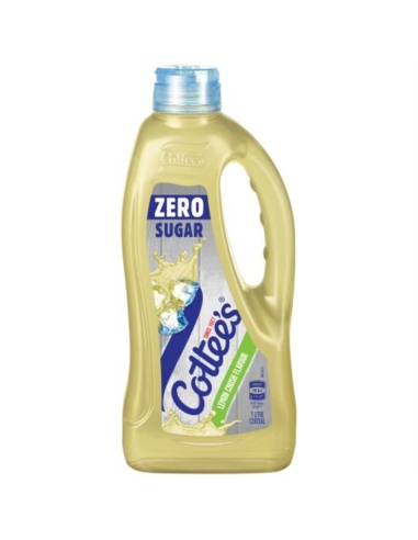 Cottees Brosse de citron zéro Cordial 1ltr x 1