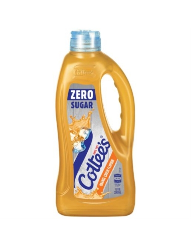 Cottees Refresco de naranja sin azúcar, 1 litro x 1