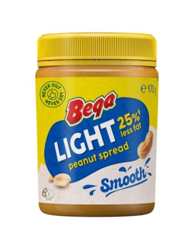 Bega Smooth Light Peanut Butter 470g x 6