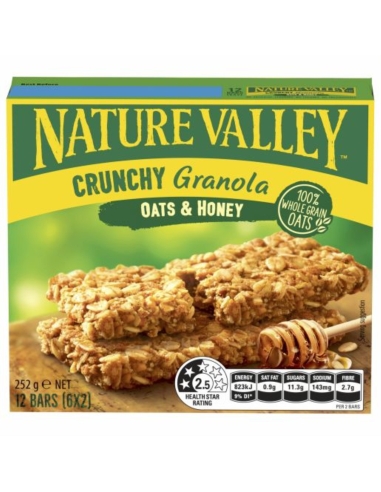 Nature Valley Barretta croccante di avena e miele 252g x 5