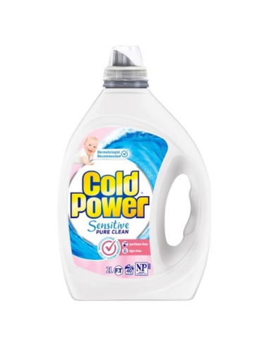 Cold Power Detersivo liquido per bucato Sensitive Pure Clean 2 litri x 4