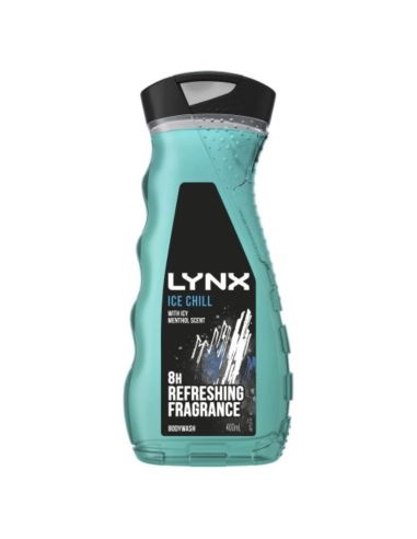 Lynx Eis Chill Herren Duschgel 400ml x 6