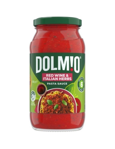 Dolmio Pasta Sauce Red Wine And Italian Herb 500g x 1