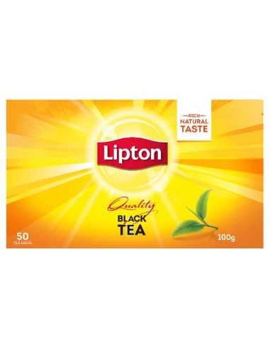 Lipton Bustine di tè nero di qualità 100gm 50 confezioni x 1