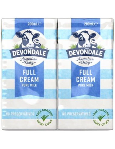 Devondale Crema llena de leche 200 ml x 24