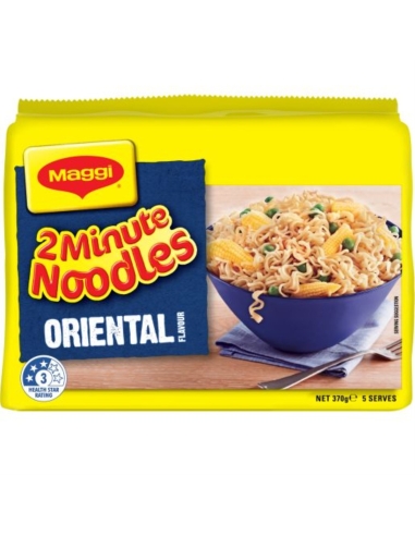 Maggi Makaron Oriental 2 Minute Noodles 5 sztuk 74 g x 1