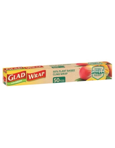 Glad Biobasierte Plastikfolie, 30 cm, 50 m x 12