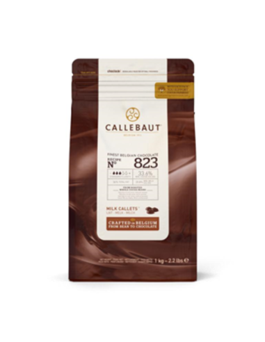 Callebaut Callets di latte di Couverture di cioccolato 2,5 kg x 1