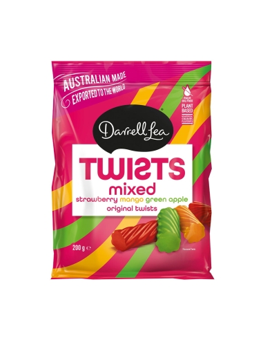 Darrel Lea Twists Mixed 200g x 12