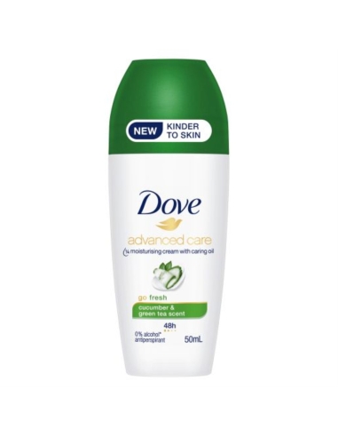 Dove Health Advanced Care Cucumber & Green Tea Antiperspirant Roll On 50ml x 6