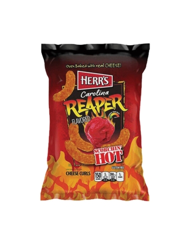 Herr's Carolina Reaper Cheese Curls 182g x 12