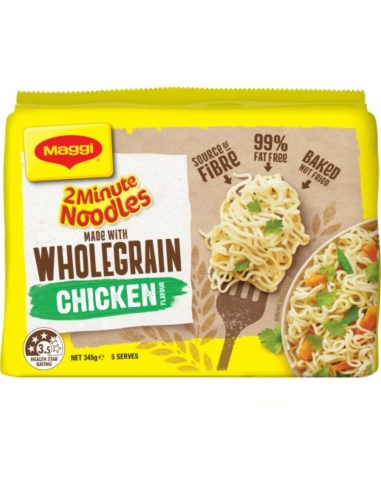 Maggi Wholegrain Chicken 2 Minute Noodles 69g x 6