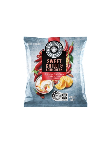 Red Rock Deli Sweet Chilli & Sour Cream 28g x 21