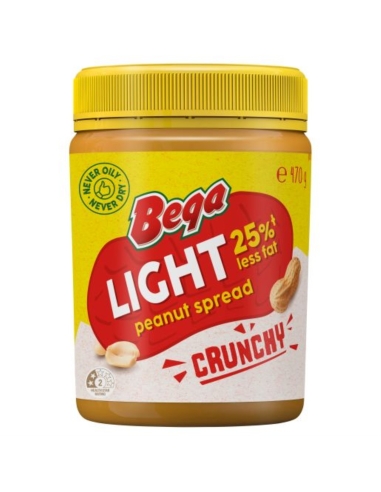 Bega Crunchy Light Peanut Butter 470g x 6