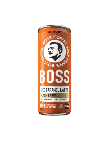 Boss Coffee Iced Caramel Latte 237ml x 12