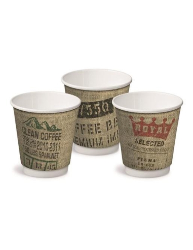 Cast Away Double Wall Paper Hot Cups 280ml x 20