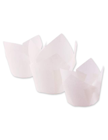 Alpen Cups Muffin Tulip Wrap 17.5 by 6cm White 250 Pack x 1