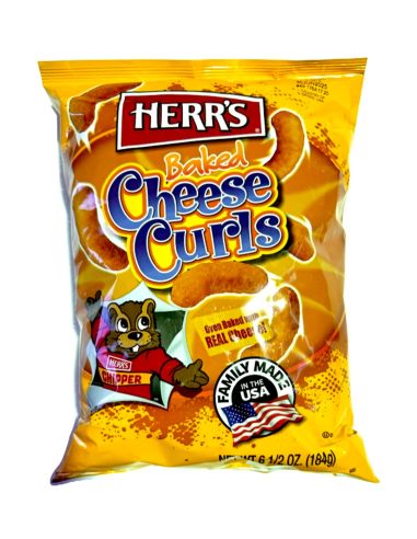 Herr's Baked Cheese Curls 170g x 12