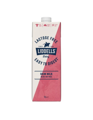 Liddells Lactose Free Skim Milk Uht 1ltr x 1