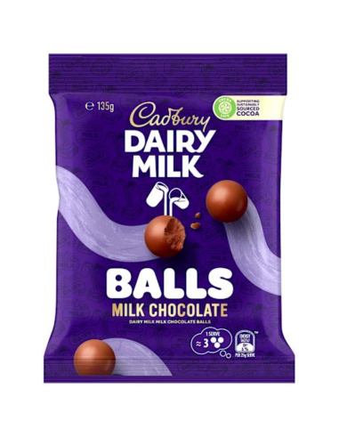 Cadbury Pure Milk Chocolate Balls 135g x 14