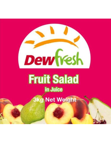 Dewfresh Fruit Salad In Juice 3kg x 1