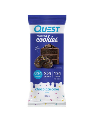 Quest Chocolate Cake Frosted Cookies 50g x 8