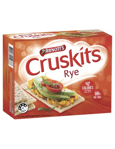 Arnotts Cruskits Crispbread Rye 125g x 1