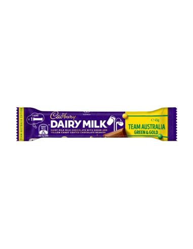 Cadbury Dairy Milk Team Australia Green & Gold 45g x 48