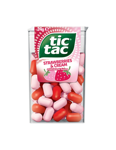 Tic Tac Strawberry & Cream 24g x 24