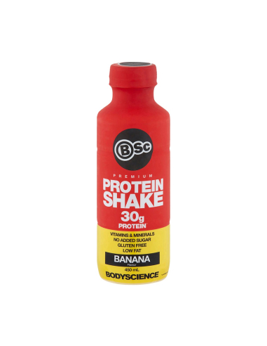 Body Science Protein Shake Banana 450ml x 6