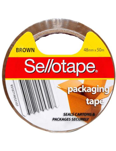 Sellotape Brown Packaging Tape 48mm X 5m 1ea x 5