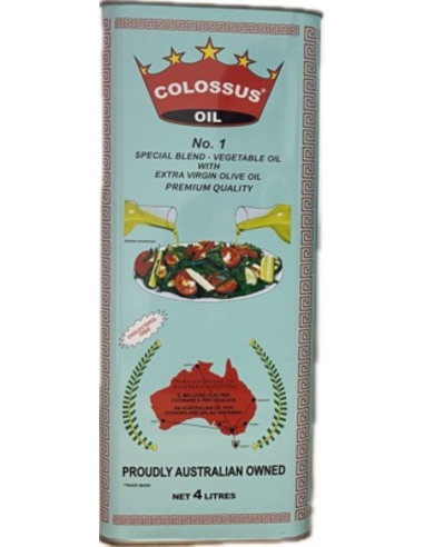 Colossus Oil Vegetable & Extra Virgin Olive 4ltr x 1