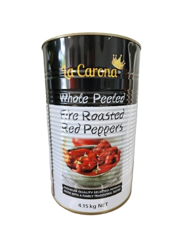 La Carona Peppers Red Roasted Whole 4.15kg x 1