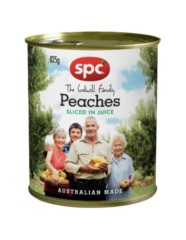 Spc Peaches Sliced In Juice 825g x 1