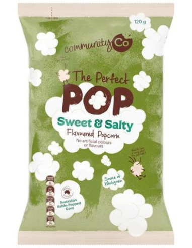 Community Co Sweet & Salty Popcorn 120g x 9