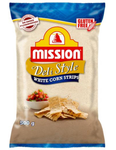 Mission Deli Style Strips 500g x 8