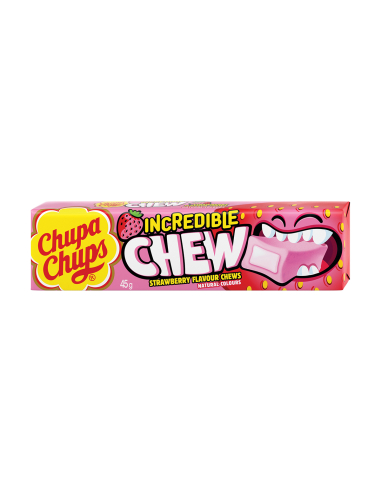 Chupa Chups Incredible Chew Strawberry 45g x 20