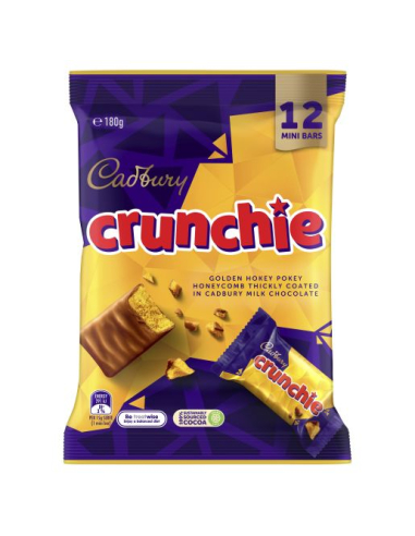 Cadbury Crunchie Bar Share Pack 180g x 1