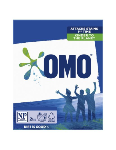 Omo Front & Top Active Laundry Powder 2kg x 1