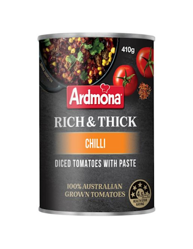 Ardmona Chilli Rich & Thick Canned Tomatoes 410g x 12