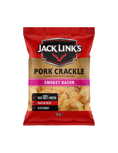 Jack Link Pork Crackle Smokey Bacon 25g x 15