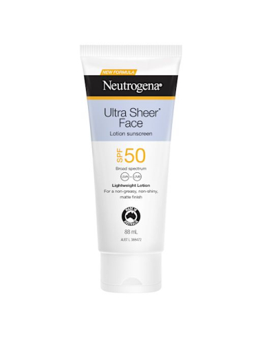 Neutrogena Spf50+ Face Lotion Ultra Sheer Sunscreen 88ml x 1