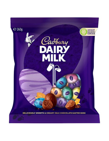 Cadbury Dairy Milk Egg Bag 243g x 14