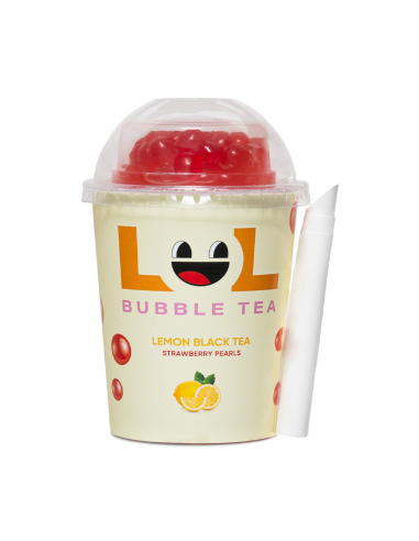 Lol Lemon Black Tea + Strawberry Pearls 275ml x 10