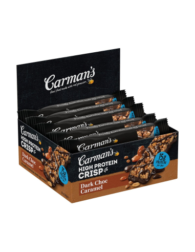 Carman's Chocolate Caramel High Protein Crisp Bar 50g x 9