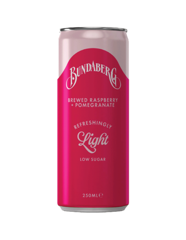 Bundaberg Refreshingly Light Raspberry & Pomegranate 250ml x 24